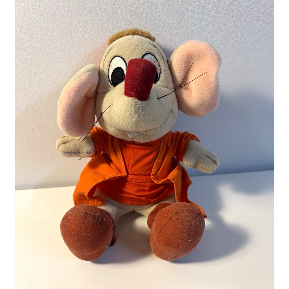 Disney Store Jaq Plush Stuffed Animal Small Cinderella Mouse VTG 13782